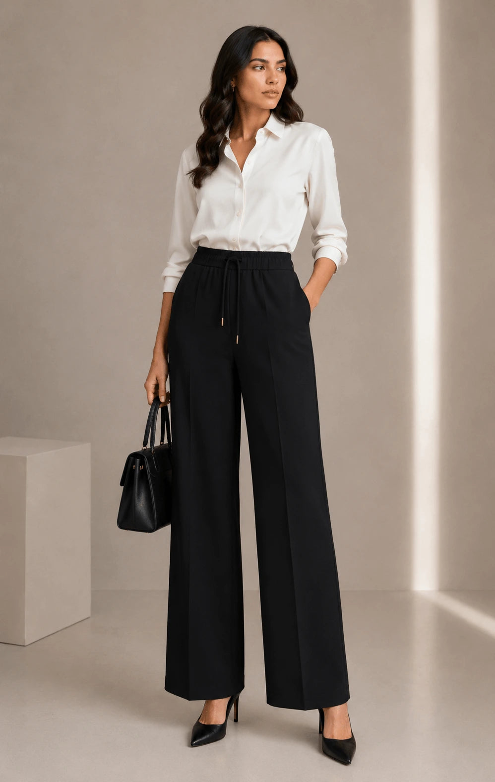 WOMEN SILK TROUSER