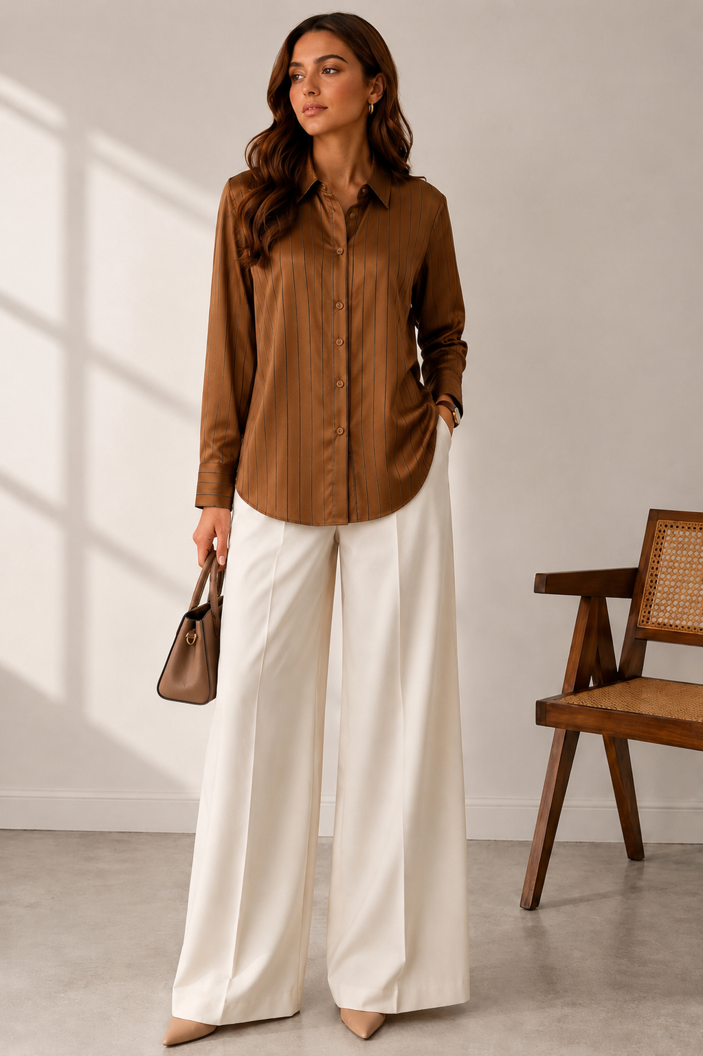 Button down shirt silk