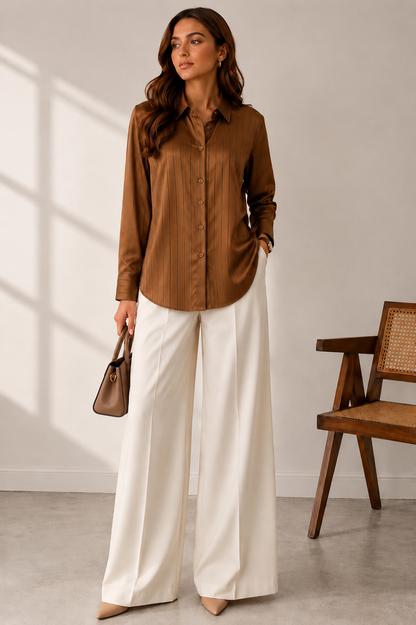 Button down shirt silk