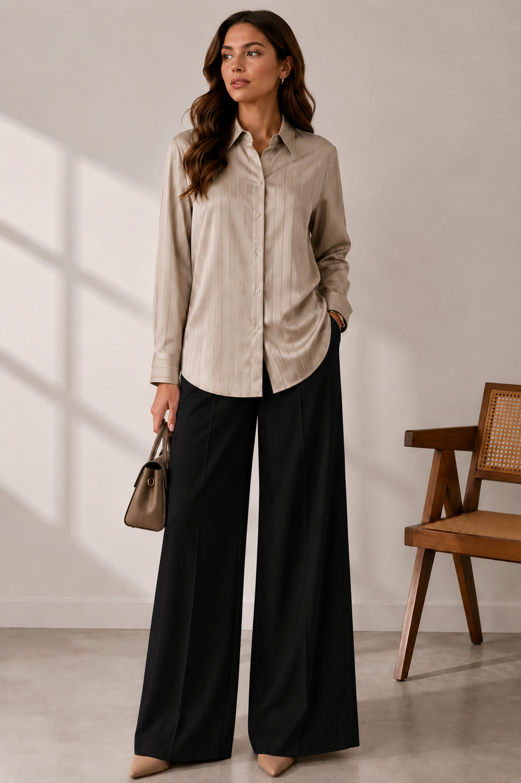 Button down shirt silk