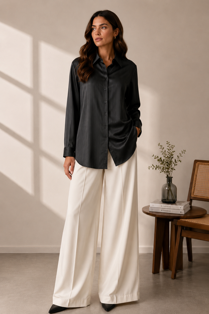 Button down shirt silk