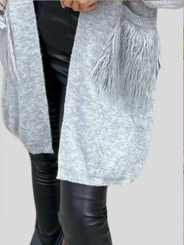 LIGHT WEIGHT CARDIGAN furr pkt