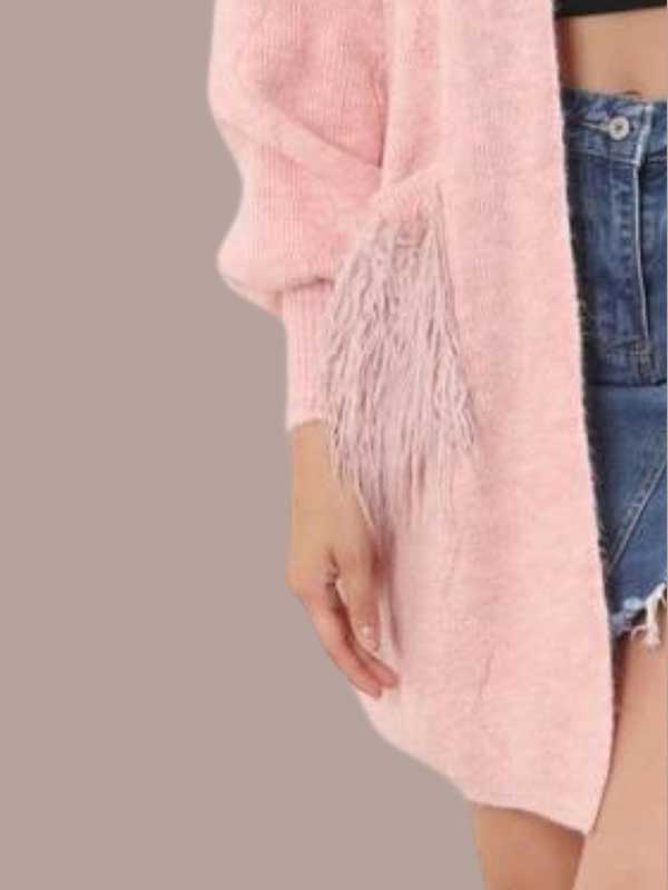 LIGHT WEIGHT CARDIGAN furr pkt