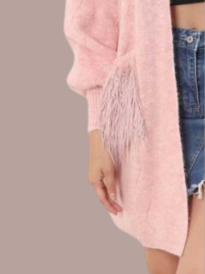 LIGHT WEIGHT CARDIGAN furr pkt