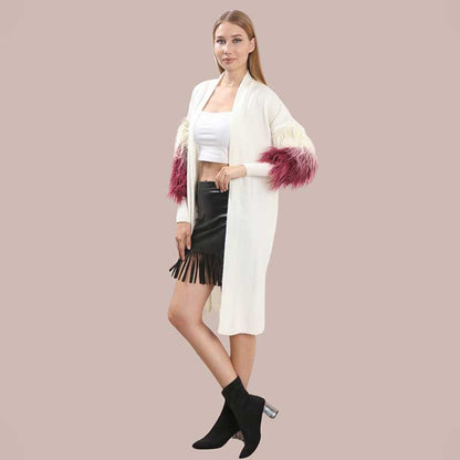 LIGHT WEIGHT CARDIGAN furr slv