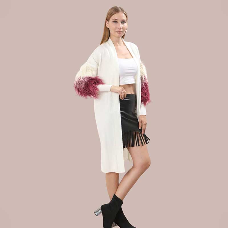 LIGHT WEIGHT CARDIGAN furr slv