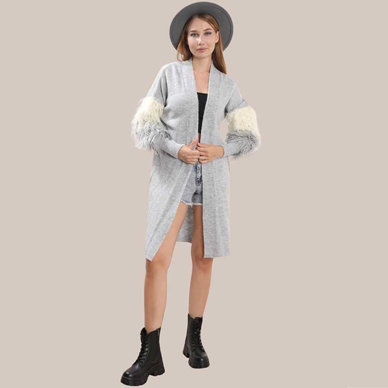 LIGHT WEIGHT CARDIGAN furr slv