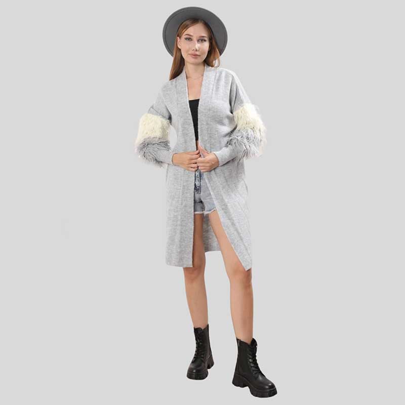 LIGHT WEIGHT CARDIGAN furr slv