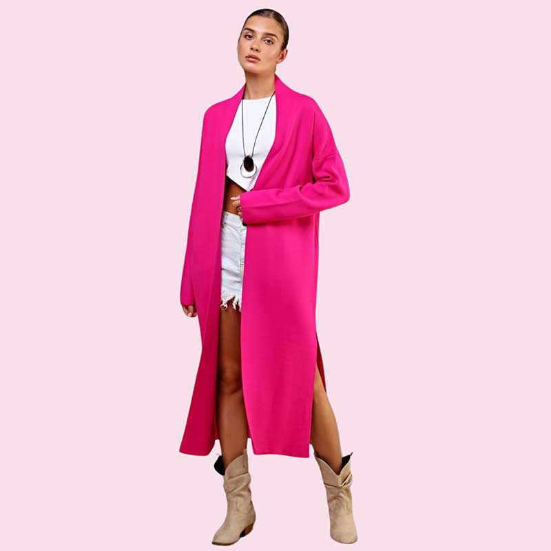LONG CARDIGAN slit style