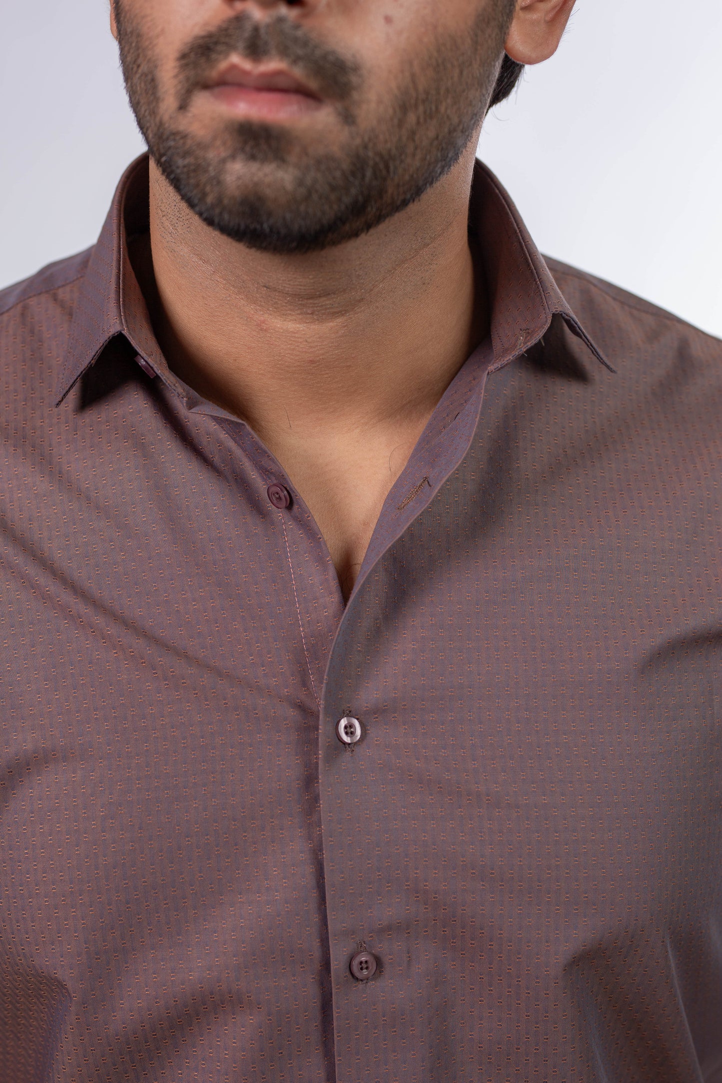 TEXTURED FORMAL DRESS SHIRT