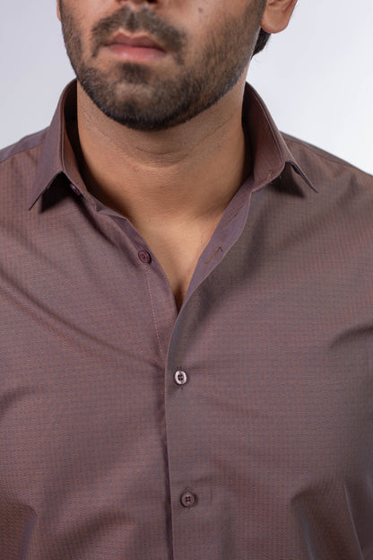 TEXTURED FORMAL DRESS SHIRT