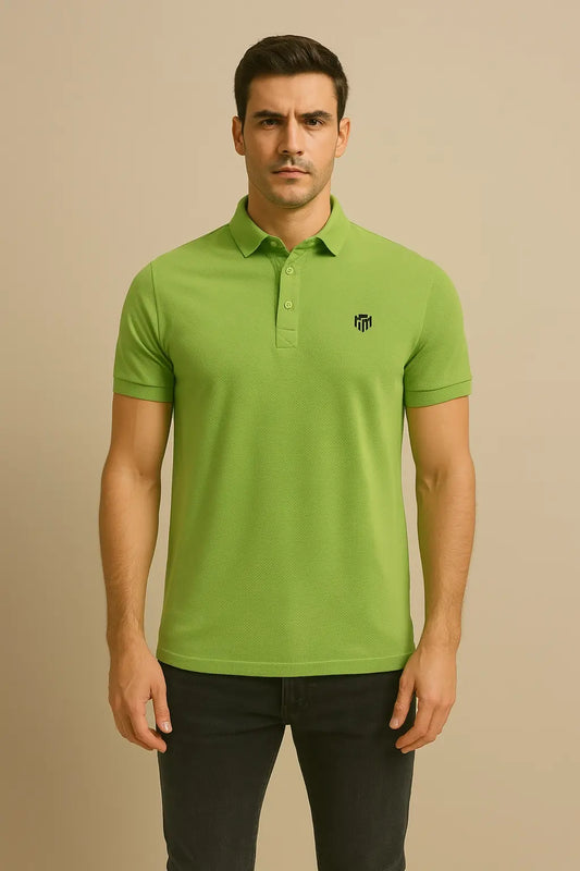 POLO SHIRT TEXTURED