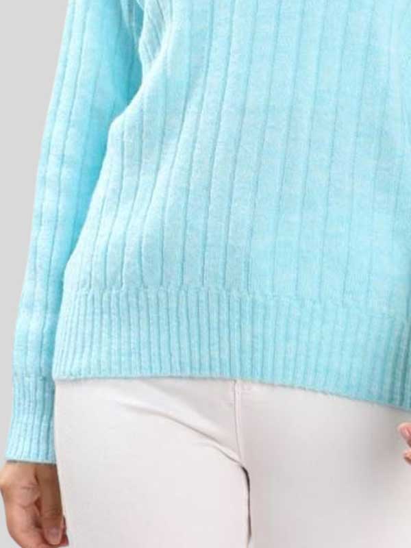MOCK NECK OFF SH SWEATSHIRT