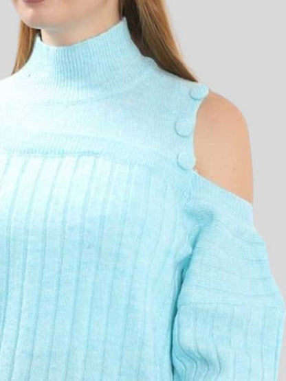 MOCK NECK OFF SH SWEATSHIRT