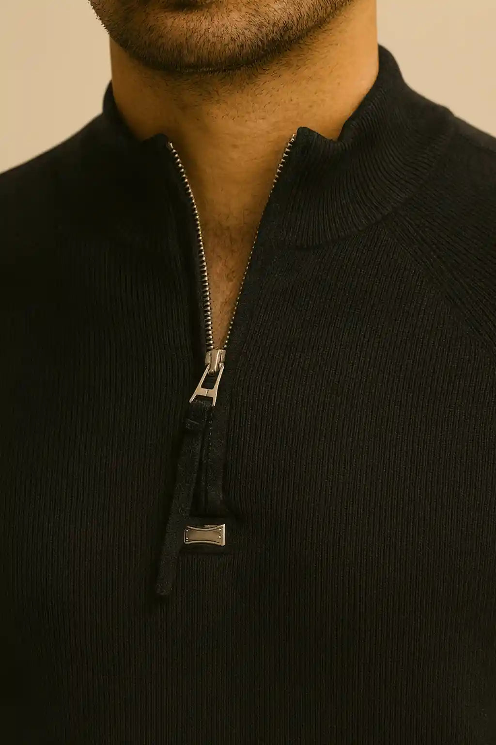 MOCK NECK HALF ZIPPER SWTR