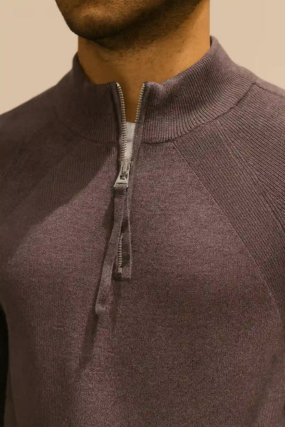 MOCK NECK HALF ZIPPER SWTR