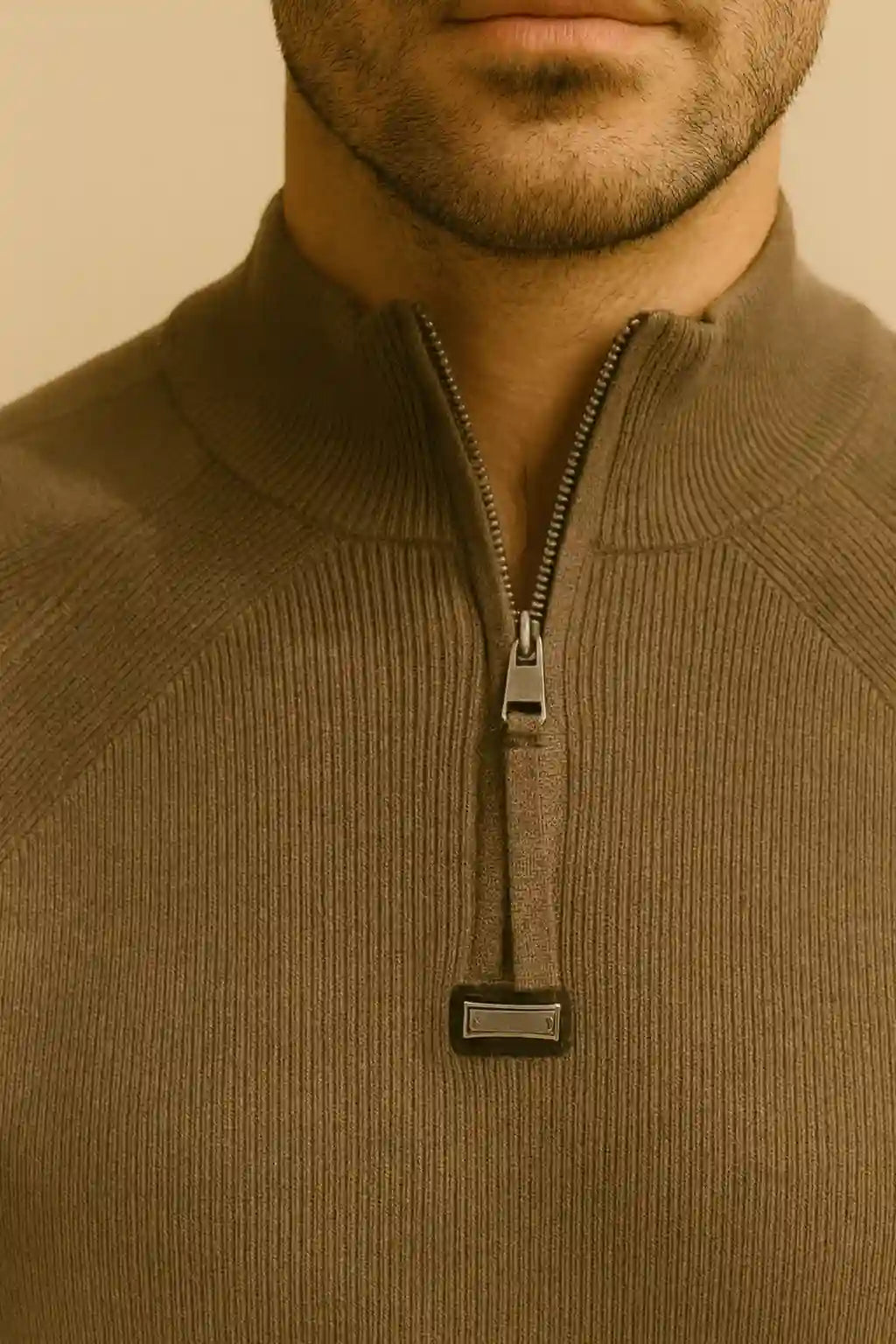 MOCK NECK HALF ZIPPER SWTR