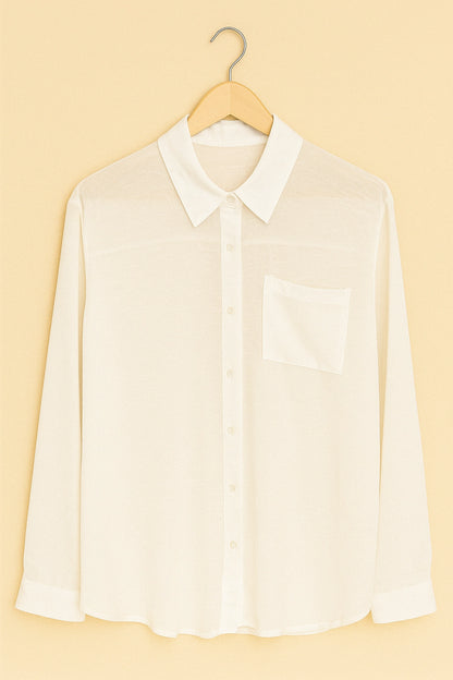 SHEER SHIRT SC PKT