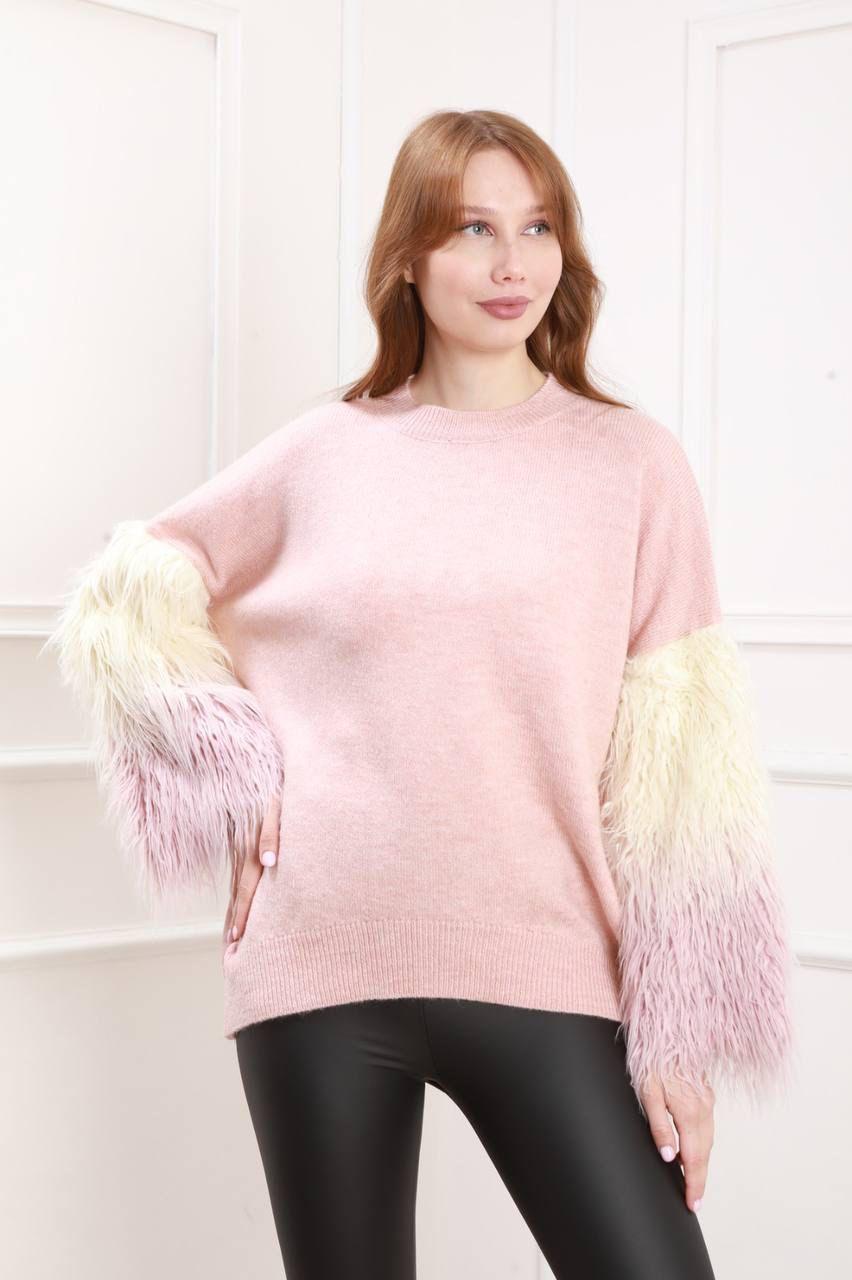 LIGHT WEIGHT SWEATSHIRT FURR SLEEVE