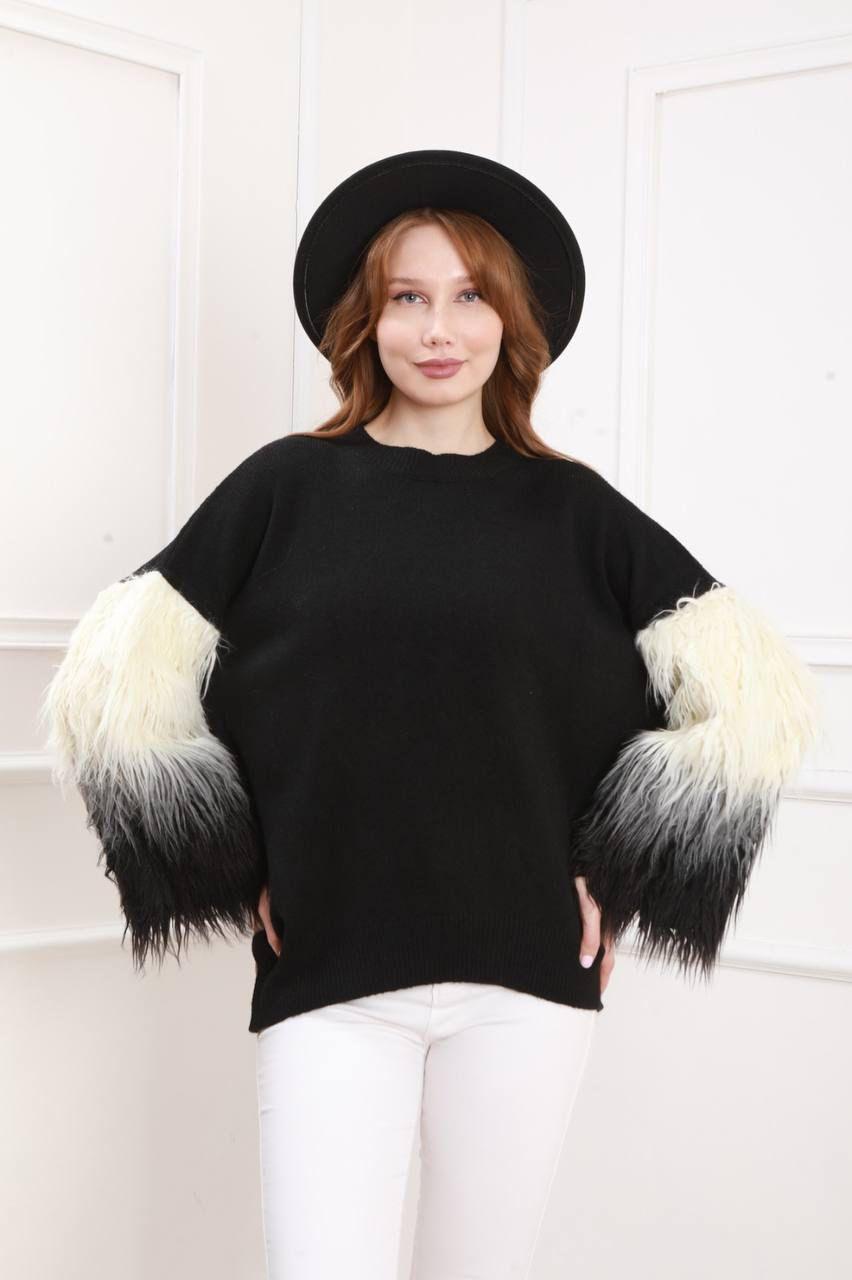 LIGHT WEIGHT SWEATSHIRT FURR SLEEVE