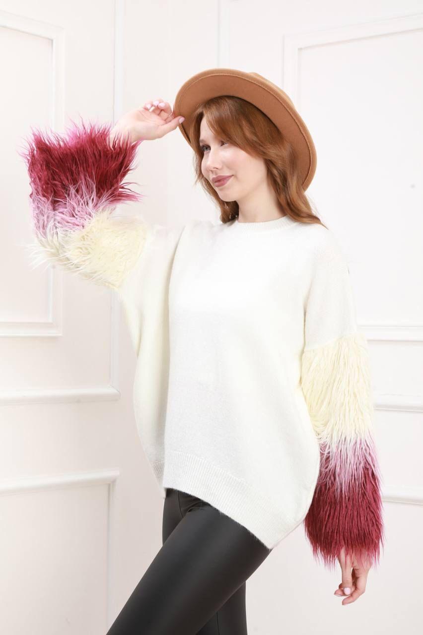 LIGHT WEIGHT SWEATSHIRT FURR SLEEVE