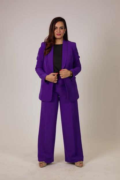 STITCHED SHAWL LAPEL BUSINESS SUIT