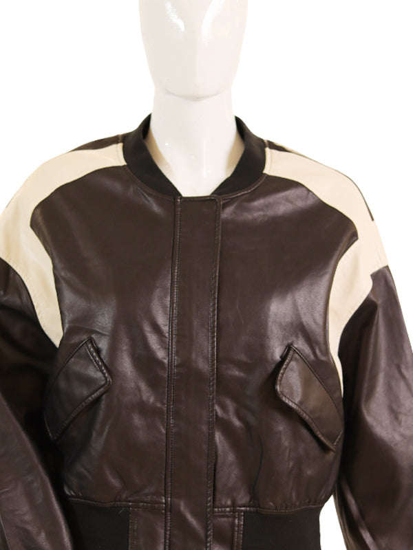 BAN LEATHER JKT(2 col)
