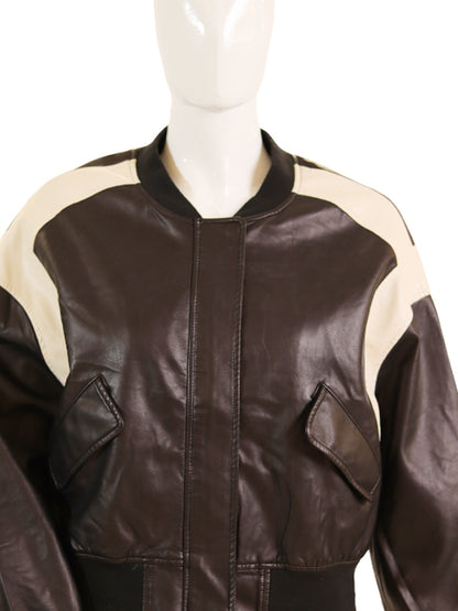 BAN LEATHER JKT(2 col)