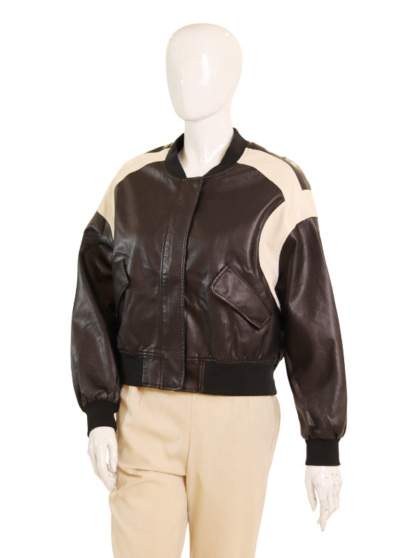 BAN LEATHER JKT(2 col)