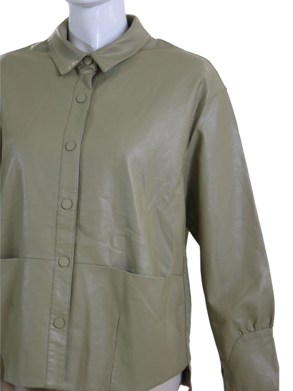 LEATHER JKT(OP)