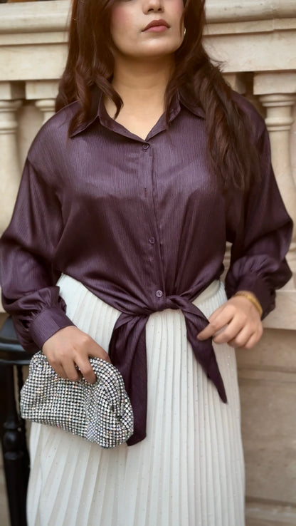 SHINNING SHIRT crop