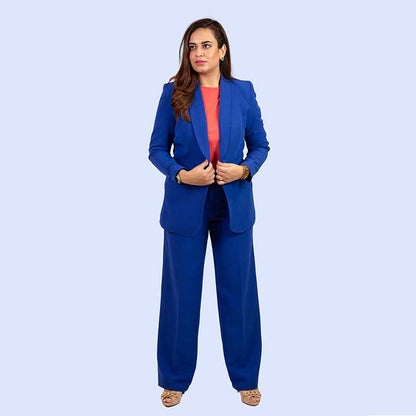 STITCHED SHAWL LAPEL BUSINESS SUIT