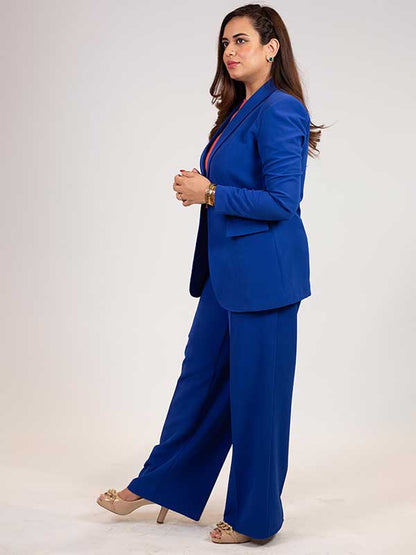 STITCHED SHAWL LAPEL BUSINESS SUIT