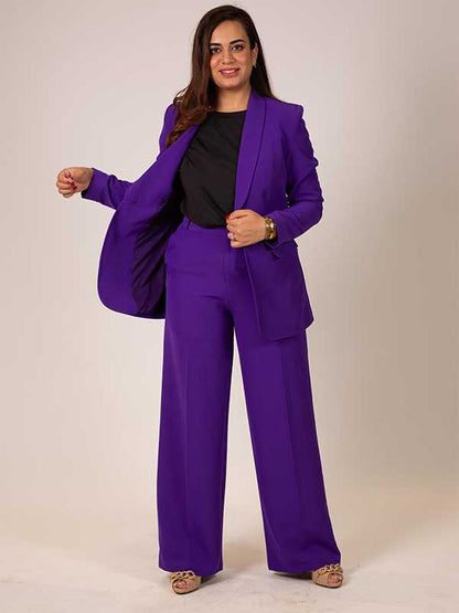 STITCHED SHAWL LAPEL BUSINESS SUIT