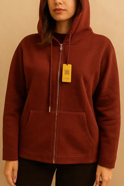FLEECE ZIPPER HOODIE PLN