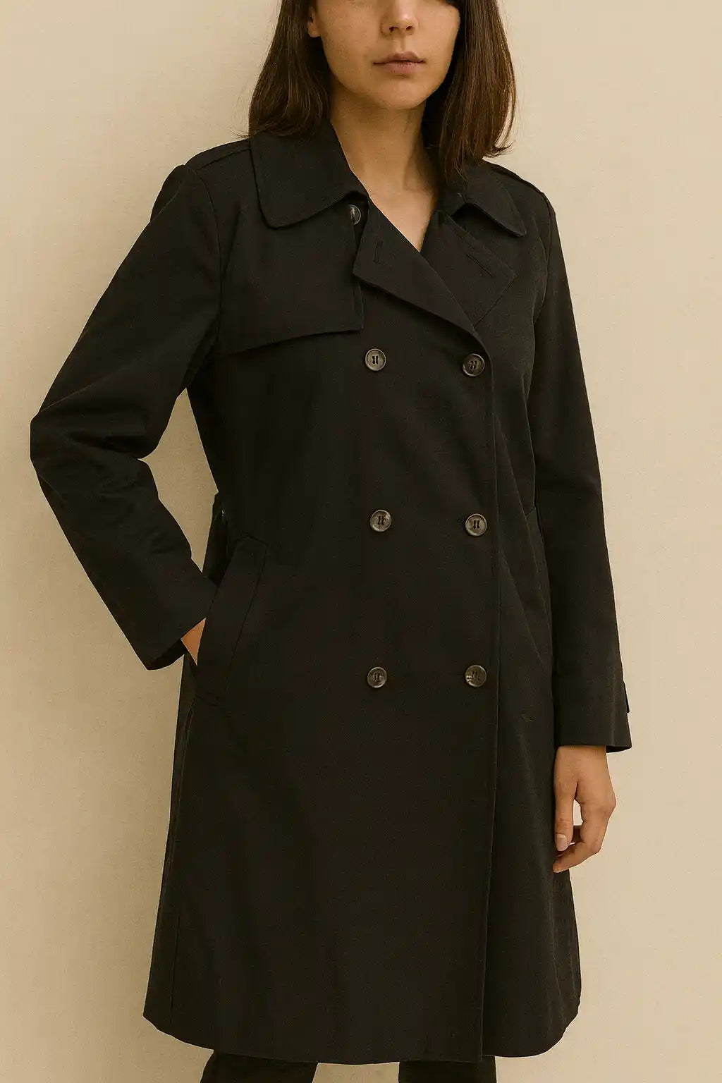 KHAKI TREANCH coat