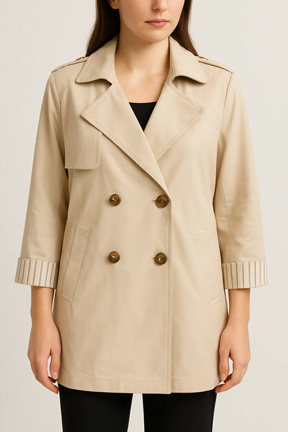 ATOM COTTON TRENCH cot