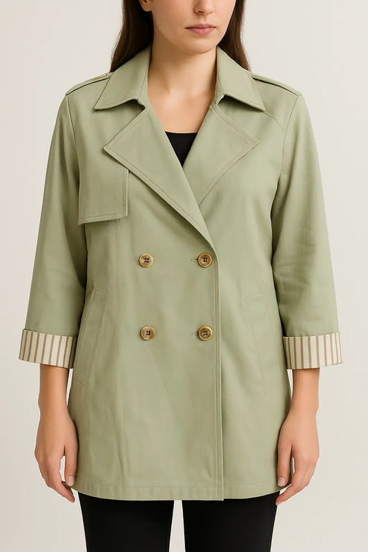 ATOM COTTON TRENCH cot