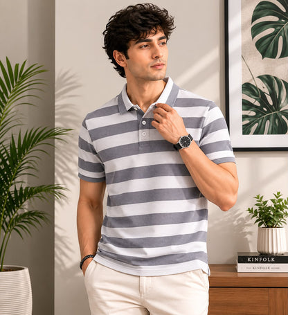 BOLD STRIPE POLO