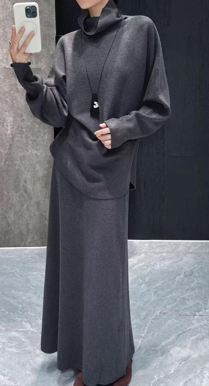 WOOLEN SKIRT W BS