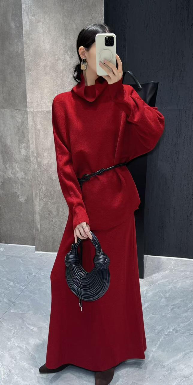 WOOLEN SKIRT W BS