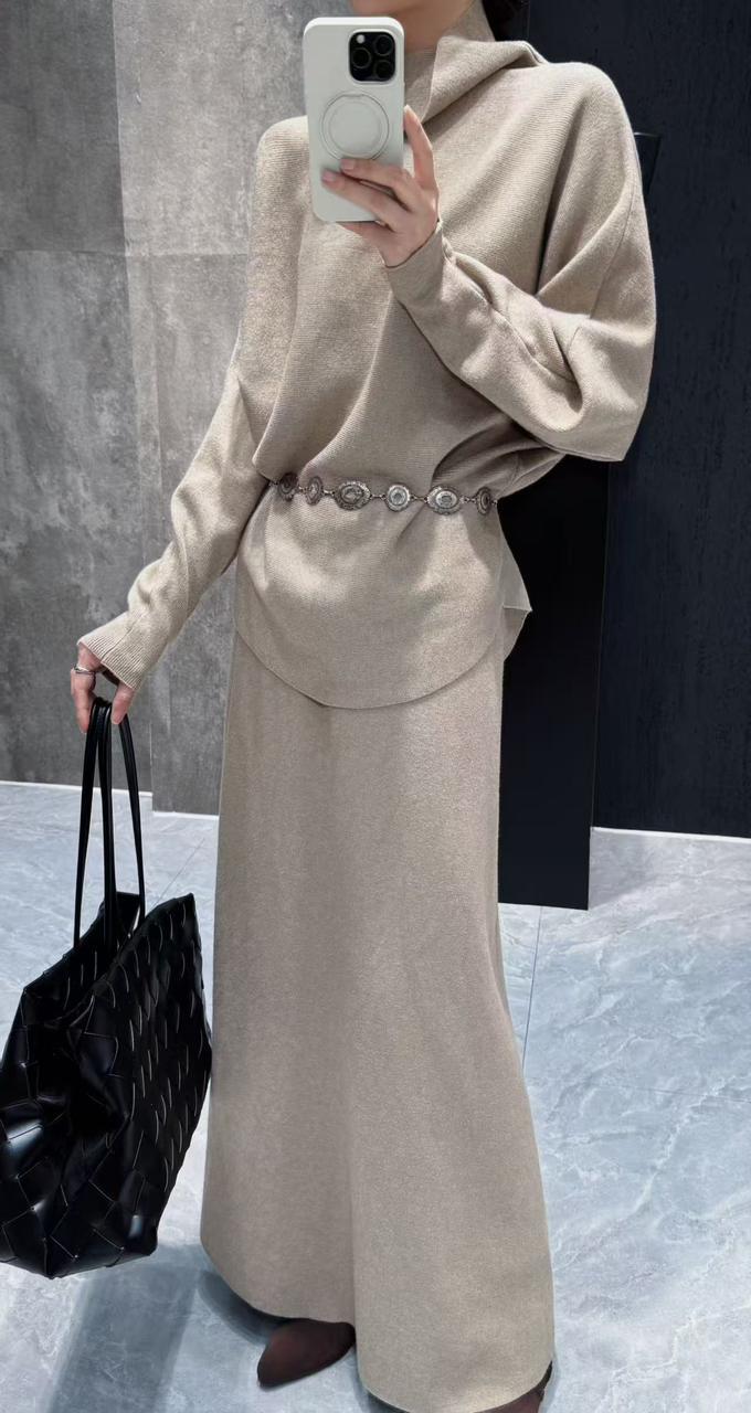 WOOLEN SKIRT W BS