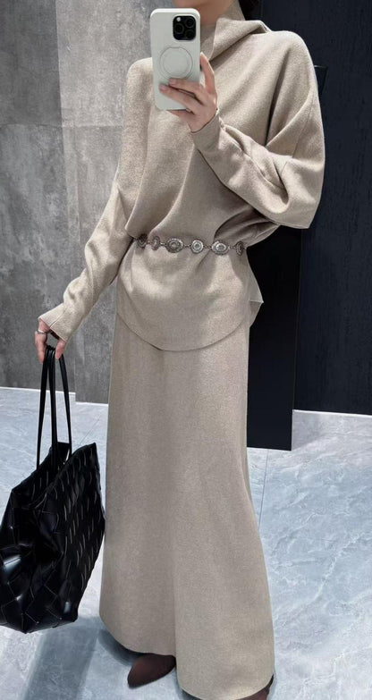 WOOLEN SKIRT W BS