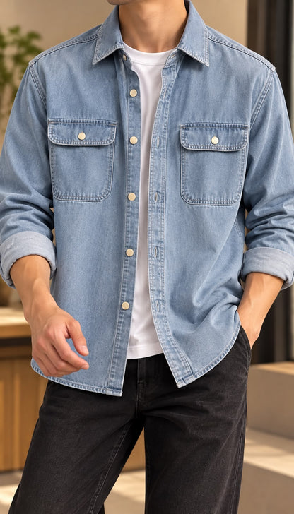 DANIM SHIRT DP 8247