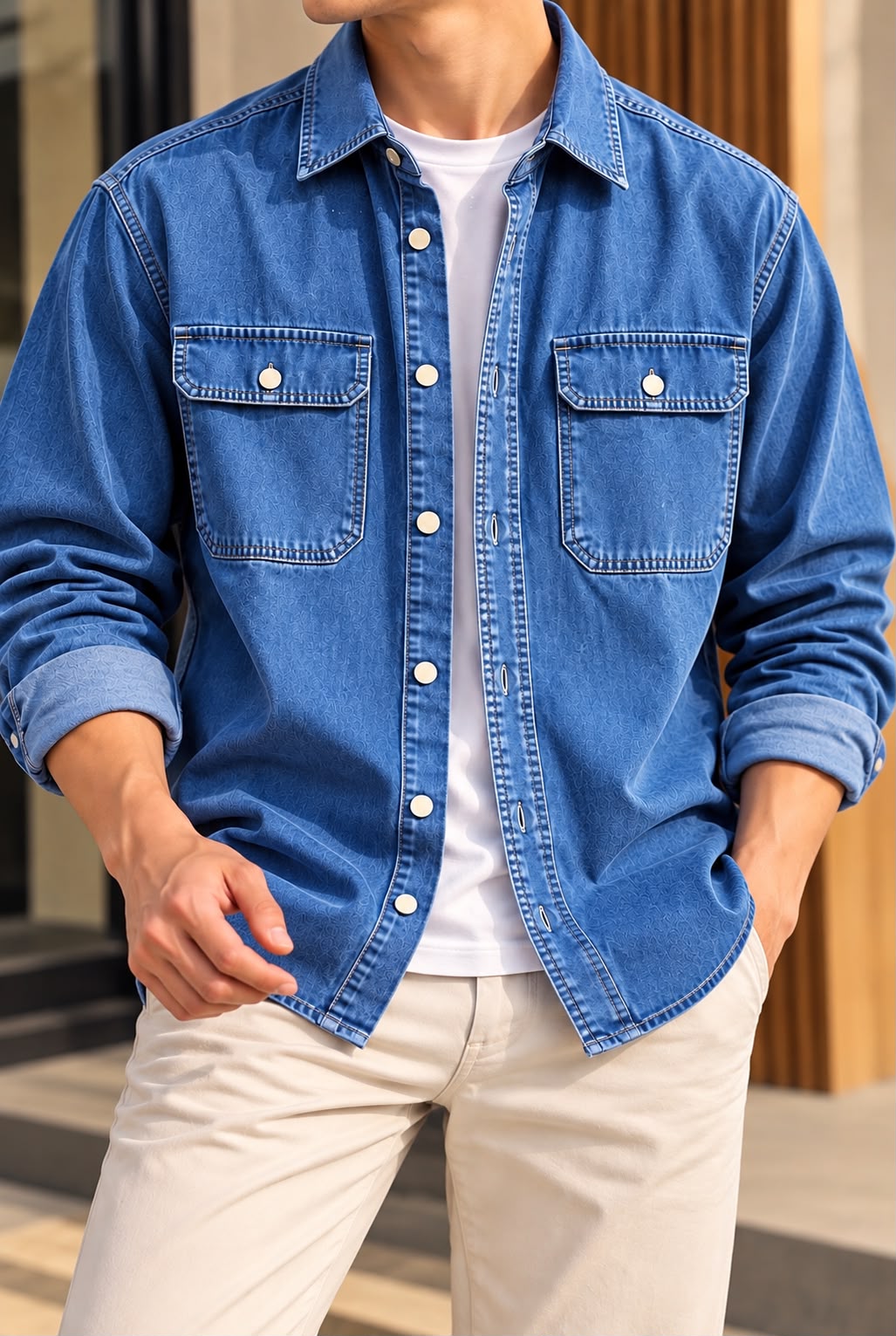 DANIM SHIRT DP 8247
