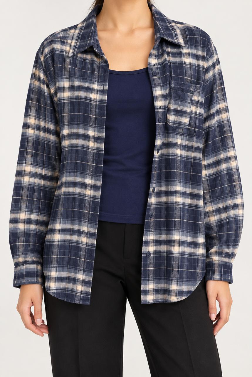 CHECKED SHIRT w INNER PKT