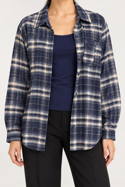 CHECKED SHIRT w INNER PKT