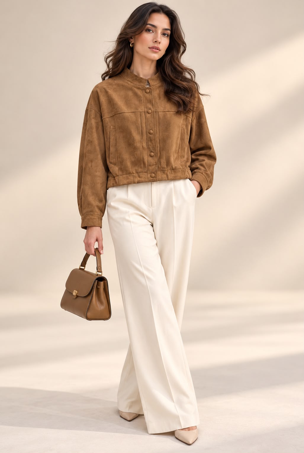 SHORT SUEDE JKT