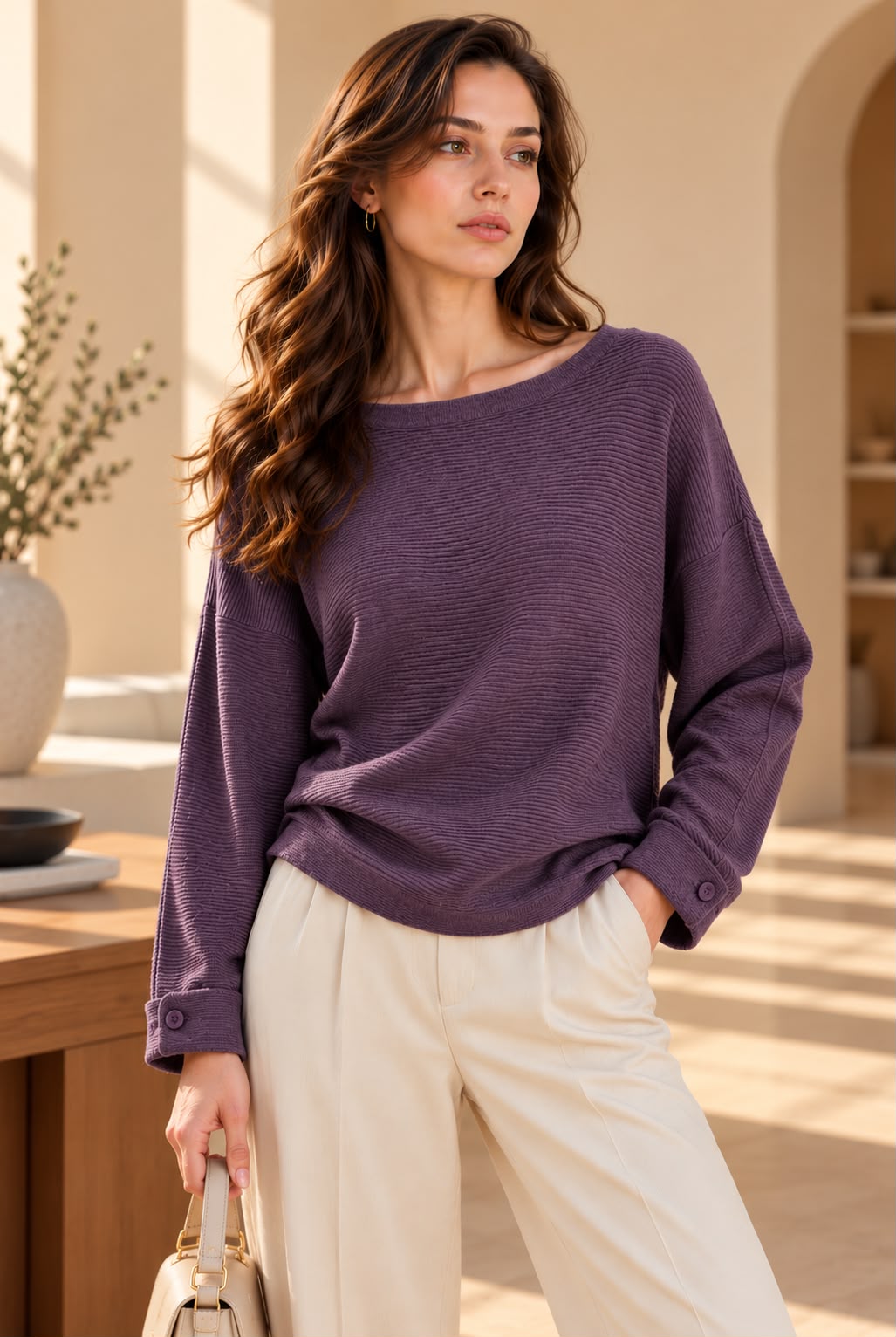 BAGGY RIBBED SHIRT