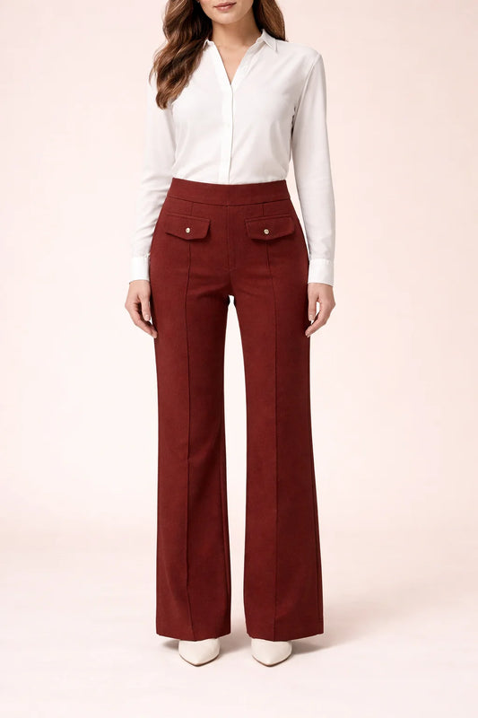 WOOLEN PANT FRNT PKT FLP